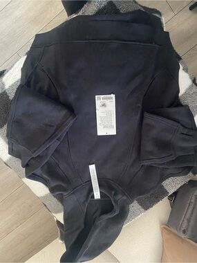 lululemon athletica Black Crewneck Hoodie Sweater
